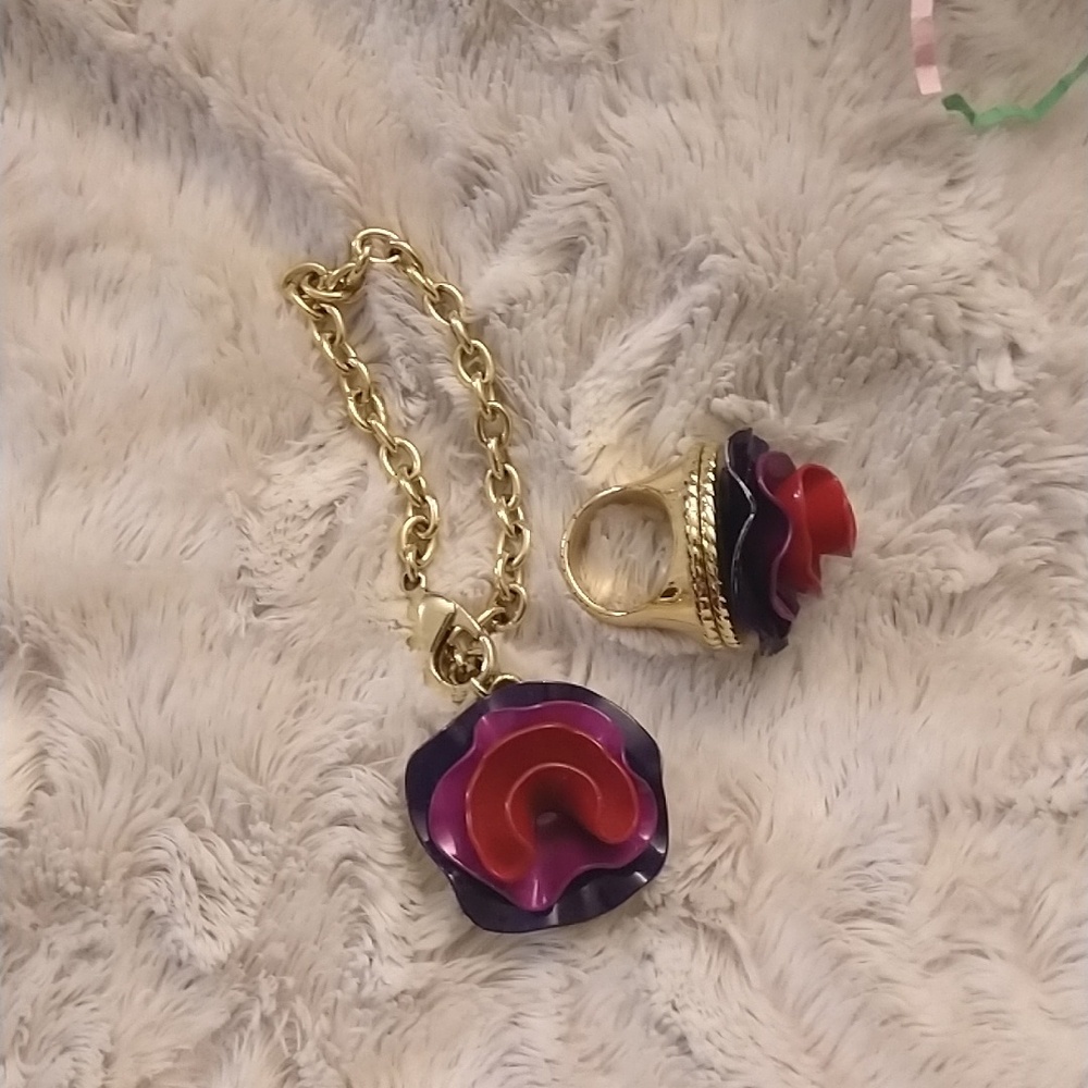 Vintage Marc Jacobs "Lola" Solid perfume Ring and Bracelet set